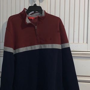 Izod sweater zip up